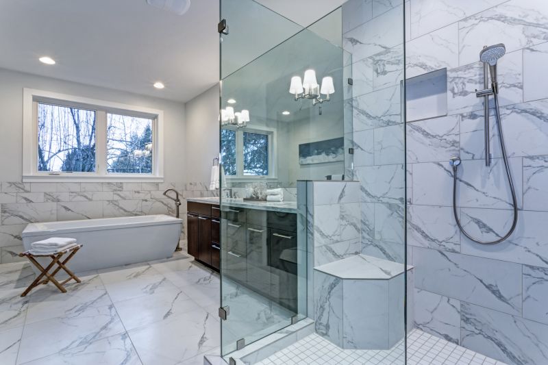 Contemporary Walk-In Shower